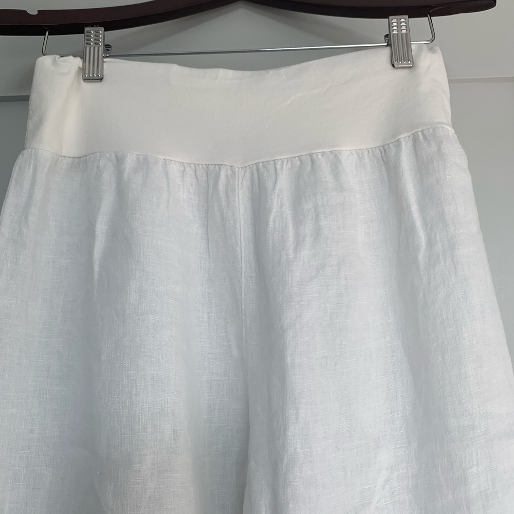 Cobblestone living white linen pants - Picture 2 of 8
